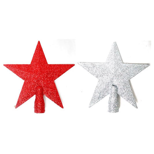 Celebrations Home Mini Glitter Star Tree Topper 6 in.