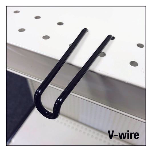 4 in. Black Metal Clip Strip Peg Hook 20 pk