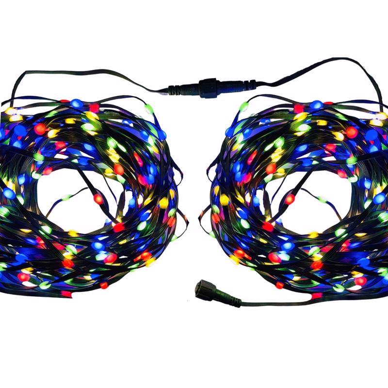 Celebrations Platinum LED Micro Multicolored 200 ct String Christmas Lights 33 ft.