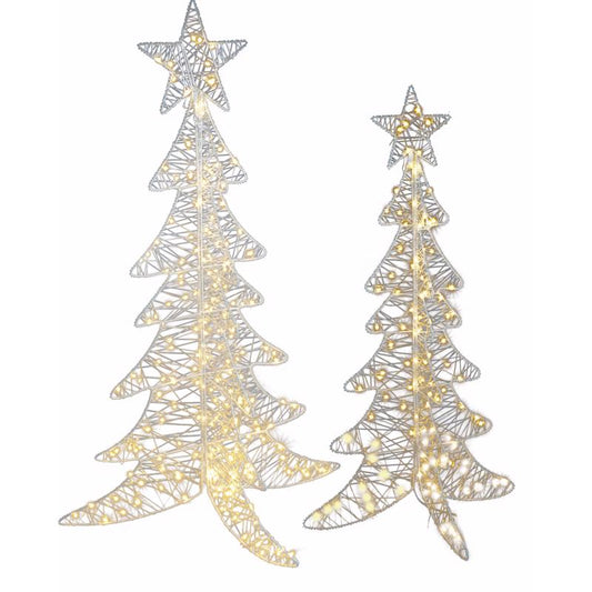 Sienna LED Warm White Trees 4 ft. and 5 ft. Yard Decor