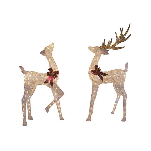 Celebrations LED Warm White Reindeer 6 ft. Yard Decor