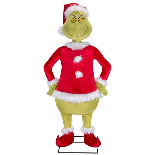 Dr. Seuss Multicolored Grinch Animated Decor 48 in.