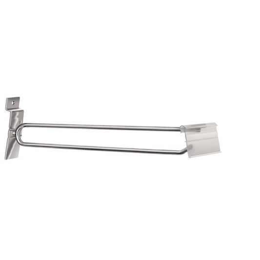 10 in. Silver Metal Slat Wall Peg Hook 25 pk