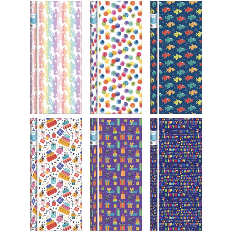 Paper Images Assorted Birthday Gift Wrap
