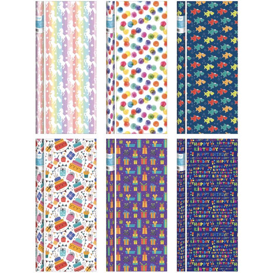 Paper Images Assorted Birthday Gift Wrap
