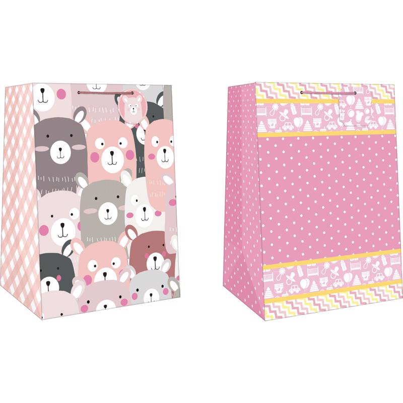 Paper Images Assorted Mega Wide Jumbo Baby Girl Gift Bag
