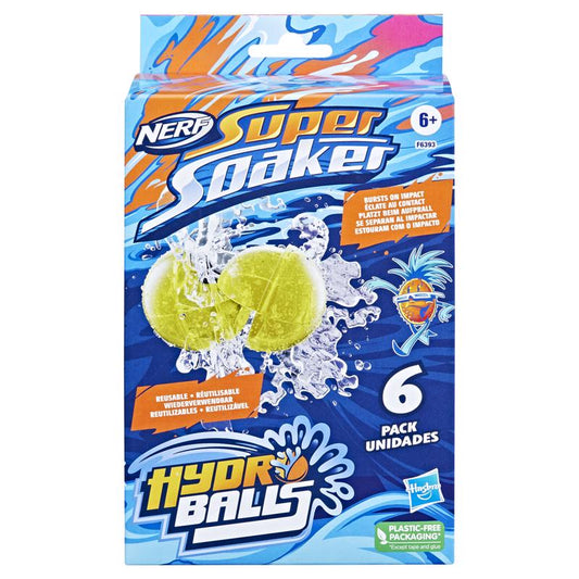 Hasbro Nerf Super Soaker Hydro Balls Assorted 6 pc