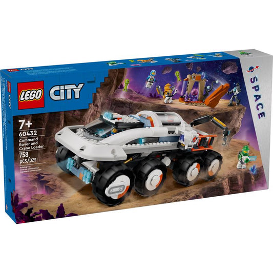 LEGO City Command Rover and Crane Loader Building Set Multicolor
