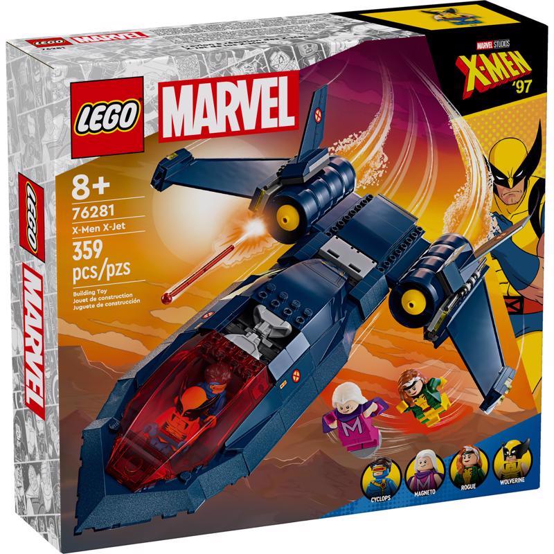 LEGO Super Heroes Marvel X-Men X-Jet Building Set Multicolored 359 pc