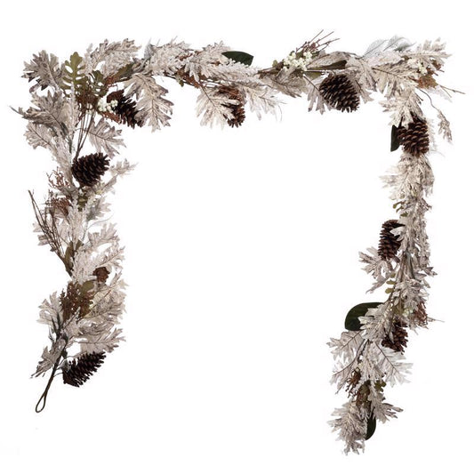 Celebrations 9 ft. Unlit Pine and Berry Garland