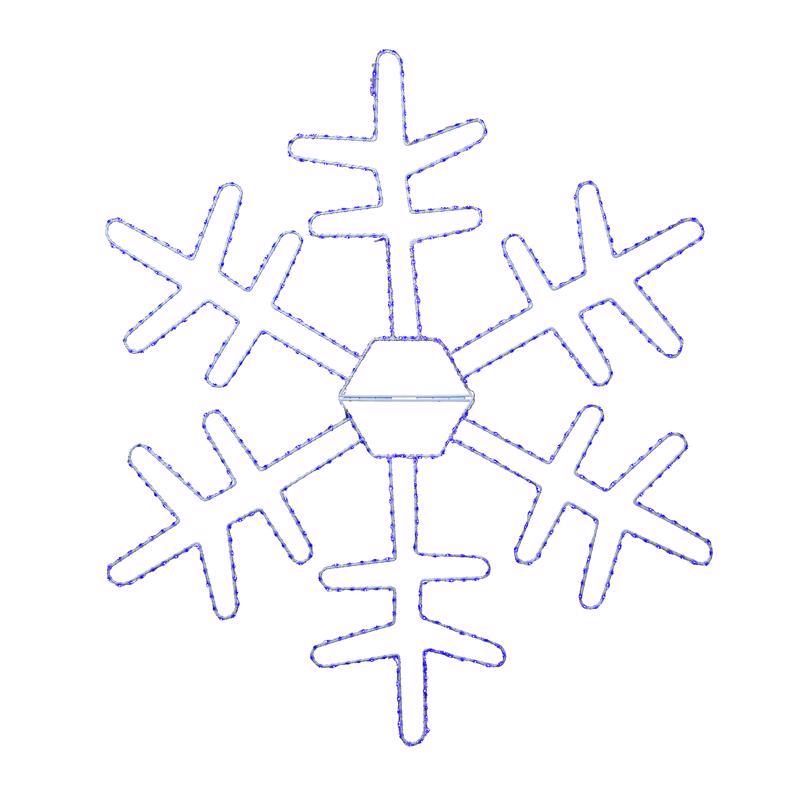 Celebrations LED Blue Snowflake 36 in. Hanging Decor