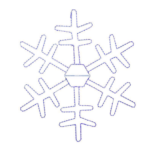 Celebrations LED Blue Snowflake 36 in. Hanging Decor