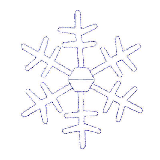 Celebrations LED Blue Snowflake 18 in. Hanging Decor