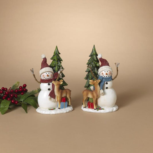 Gerson Holiday Snowmen Figurine 9 in.