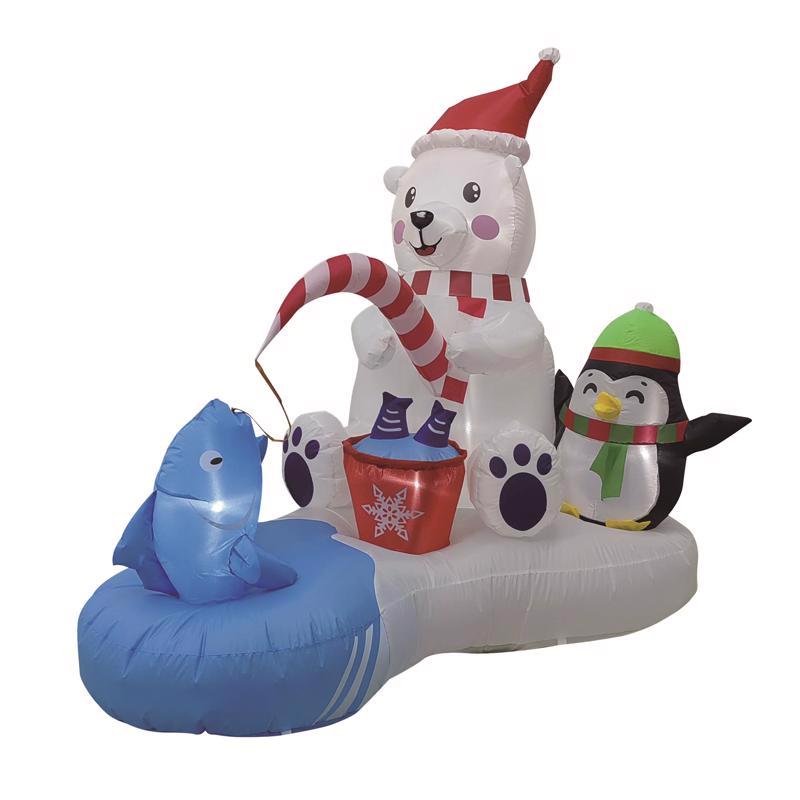 Celebrations Polar Bear Fishing 5 ft. Inflatable