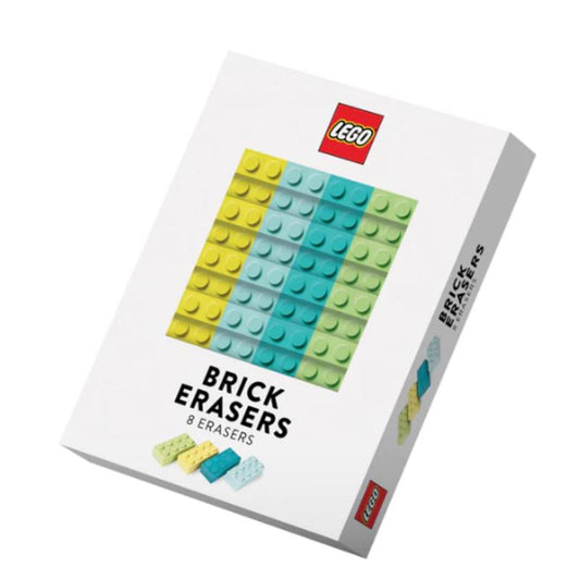 LEGO Brick Erasers Multicolored 8 pc