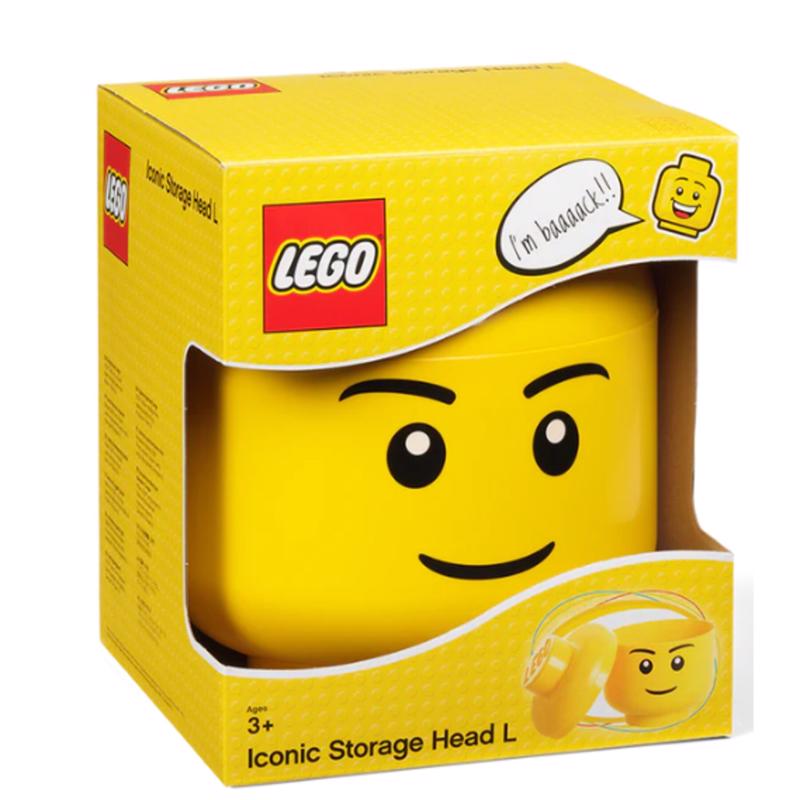 LEGO Large Boy Storage Head Yellow