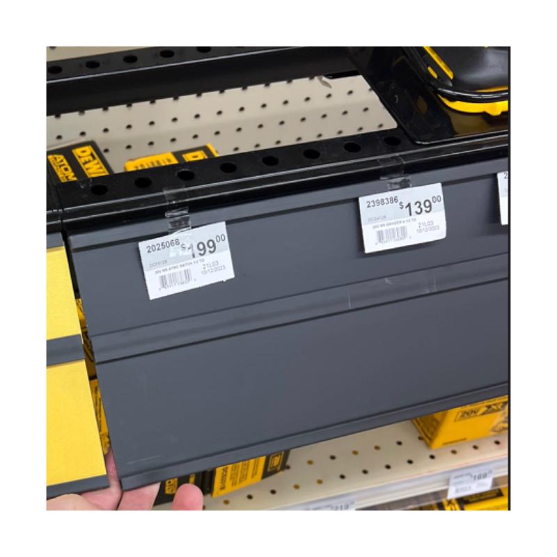 Black Plastic Aisle Marker Sign Holder 12 in. H X 48 in. W X 48 in. L