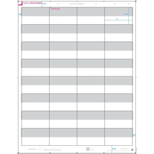 Pricing Tool Gray Bin Tag Labels - Sheet 32 each