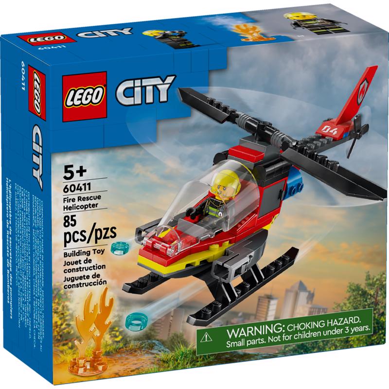 LEGO City Fire Rescue Helicopter Multicolored 85 pc