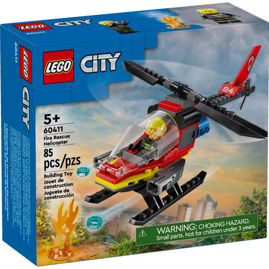 LEGO City Fire Rescue Helicopter Multicolored 85 pc