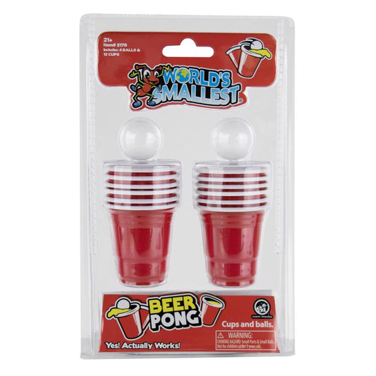 World's Smallest Beer Pong Red/white 16 pc