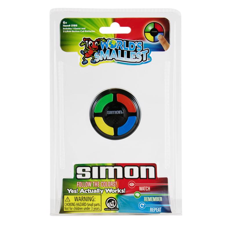 World's Smallest Simon Game Multicolored
