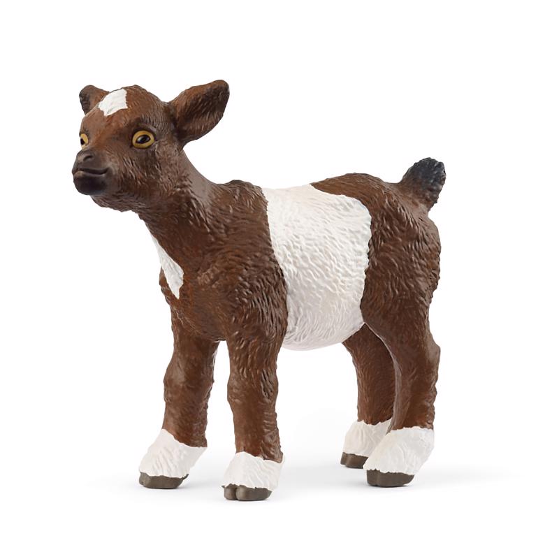 Schleich Farm World Kid Goat Figurine Brown/White 1 pc
