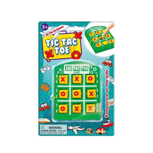 On the Go Games Tic Tac Toe Game Green