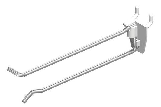 10 in. Silver Metal Peg Hook Back 100 pk