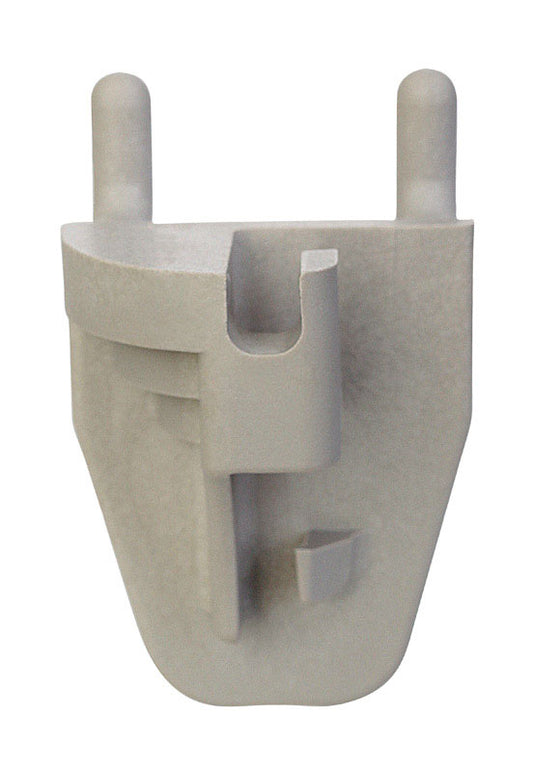 1 in. Beige Plastic Peg Hook Back 100 pk