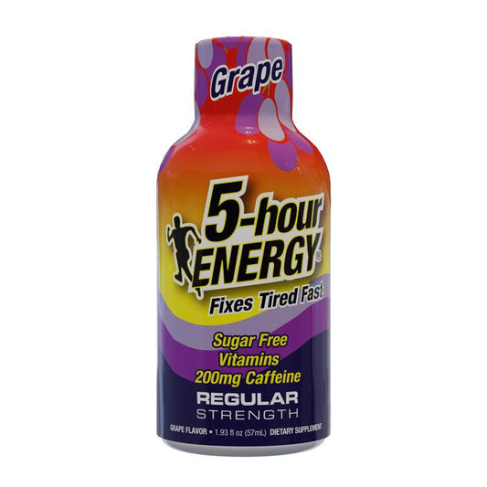 5-hour Energy Regular Strength Sugar Free Grape Energy Shot 1.93 oz