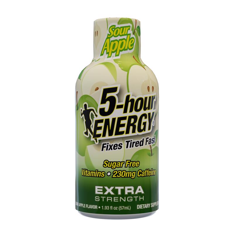 5-hour Energy Extra Strength Sugar Free Sour Apple Energy Shot 1.93 oz