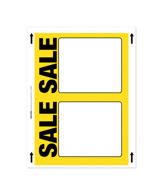 11 in. H X 8.5 in. W Office Supplies/Stationary Sign 100 each