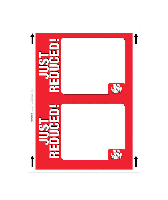 11 in. H X 8.5 in. W Office Supplies/Stationary Sign 100 each