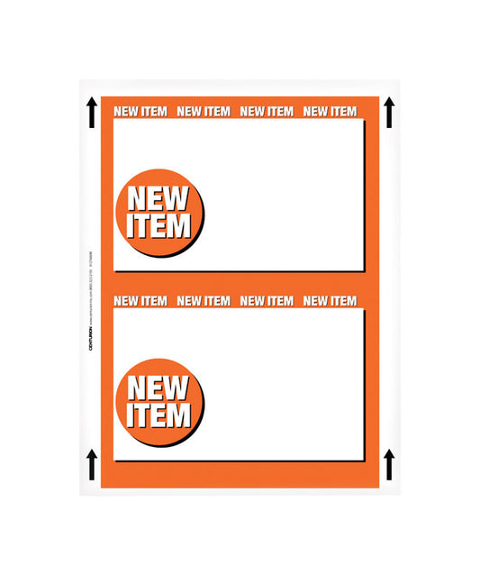 11 in. H X 8.5 in. W Office Supplies/Stationary Sign 25 each