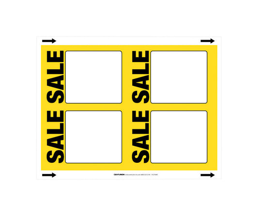 11 in. H X 8.5 in. W Office Supplies/Stationary Sign 100 each