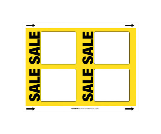11 in. H X 8.5 in. W Office Supplies/Stationary Sign 25 each