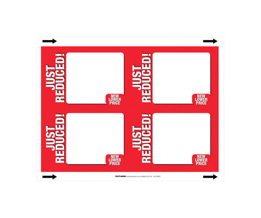 11 in. H X 8.5 in. W Office Supplies/Stationary Sign 25 each