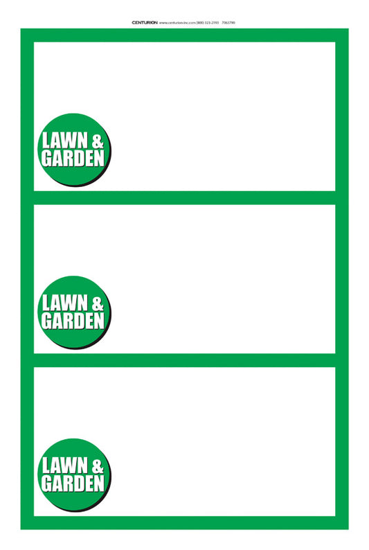 14 in. H X 8.5 in. W Office Supplies/Stationary Sign 25 each
