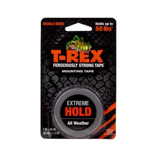 T-Rex Extreme Hold 60 in. L X 1 in. W Double-Sided Mounting Tape