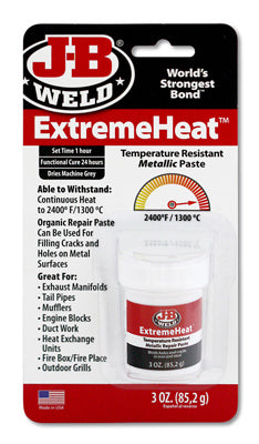 JB Weld Extreme Heat High Temp Muffler Cement Adhesive Paste 3 oz.